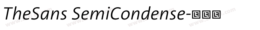 TheSans SemiCondense字体转换 TheSans SemiCondense字体转换